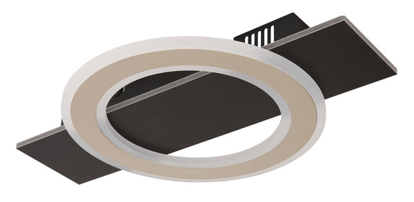 Globo Jayden LED Deckenleuchte 18W Warmweiß Schwarz Matt, Metall Ø29cm 48034A-18