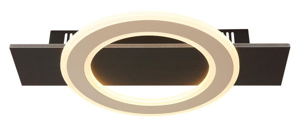 Globo Jayden LED Deckenleuchte 18W Warmweiß Schwarz Matt, Metall Ø29cm 48034A-18