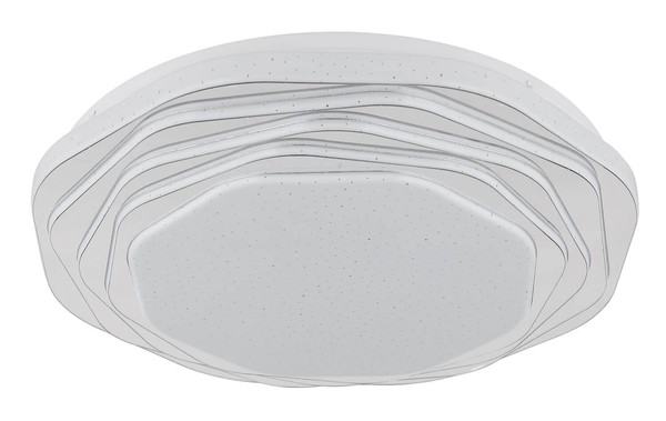 Globo LED Deckenleuchte Flordelis 24W CCT warm-/neutral-/tageslichtweiss Weiß matt Metall Ø38cm