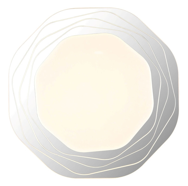 Globo LED Deckenleuchte Flordelis 24W CCT warm-/neutral-/tageslichtweiss Weiß matt Metall Ø38cm