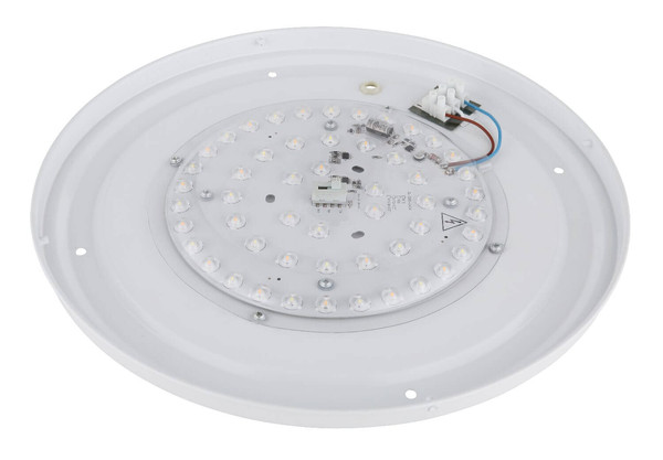 Globo LED Deckenleuchte Flordelis 24W CCT warm-/neutral-/tageslichtweiss Weiß matt Metall Ø38cm