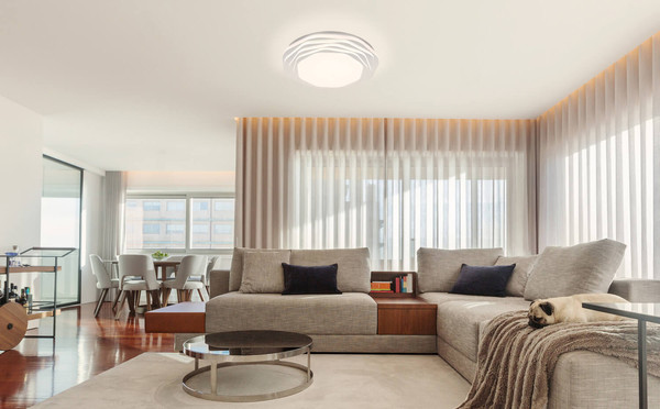 Globo Flordelis LED Deckenleuchte 36W CCT Weiß Matt, Metall Memoryfunktion Ø48cm 48036-36