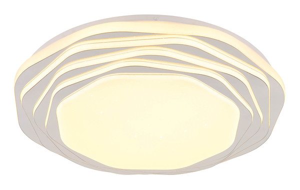 Globo Flordelis LED Deckenleuchte 36W CCT Weiß Matt, Metall Memoryfunktion Ø48cm 48036-36