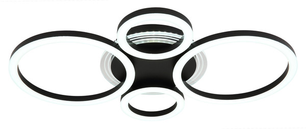 Globo Loretta LED Deckenleuchte 40W CCT Schwarz Matt, Metall Memoryfunktion 6,1cm 48039-40