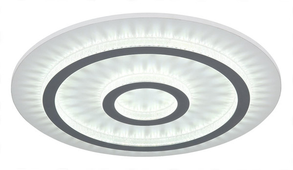 Globo LED Deckenleuchte Jayden 40W dimmbar Fernbedienung CCT warm-/tageslichtweiss Weiß matt klar Metall Kunststoffkristalle Ø45cm