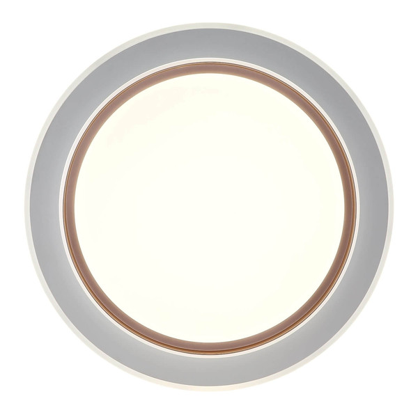Globo LED Deckenleuchte Janice RGBW LED 48W dimmbar Fernbedienung CCT warm-/neutral-/tageslichtweiss Weiß matt Metall Ø49cm