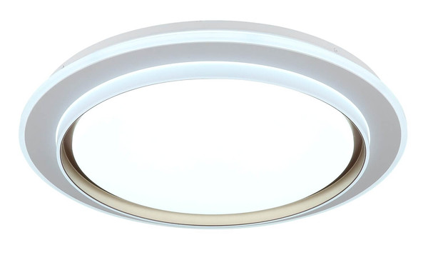 Globo LED Deckenleuchte Janice RGBW LED 48W dimmbar Fernbedienung CCT warm-/neutral-/tageslichtweiss Weiß matt Metall Ø49cm