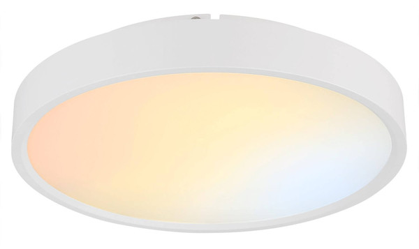 Globo LED Deckenleuchte Jess 57W dimmbar Fernbedienung CCT extra-warm-/tageslichtweiss Weiß matt Metall Ø39cm