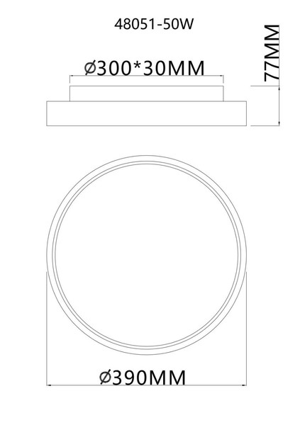 Globo LED Deckenleuchte Jess 57W dimmbar Fernbedienung CCT extra-warm-/tageslichtweiss Weiß matt Metall Ø39cm