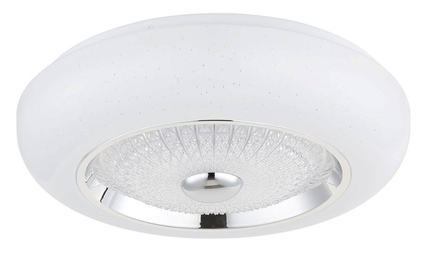 Globo LED Deckenleuchte Graham 24W CCT warm-/neutral-/tageslichtweiss Weiß matt Metall Ø38,5cm