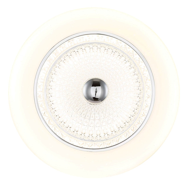 Globo LED Deckenleuchte Graham 24W CCT warm-/neutral-/tageslichtweiss Weiß matt Metall Ø38,5cm
