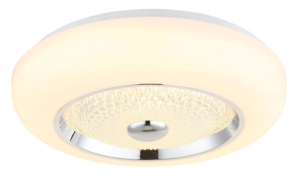 Globo LED Deckenleuchte Graham 24W CCT warm-/neutral-/tageslichtweiss Weiß matt Metall Ø38,5cm