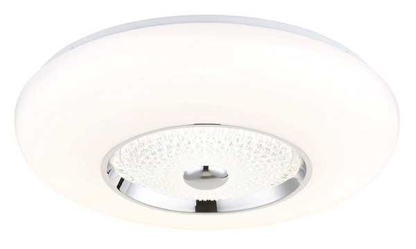 Globo LED Deckenleuchte Graham 36W CCT warm-/neutral-/tageslichtweiss Weiß matt Metall Ø48,5cm
