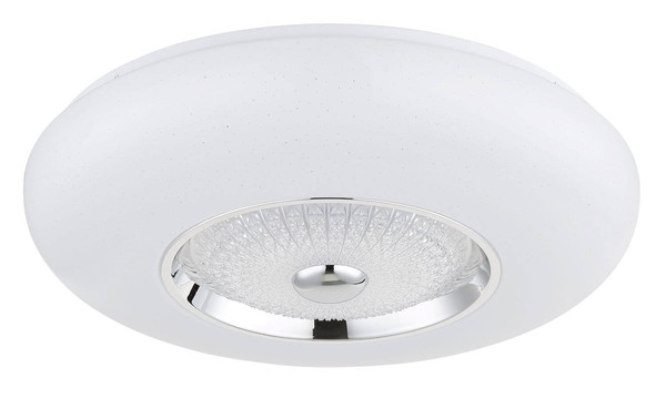 Globo LED Deckenleuchte Graham 36W CCT warm-/neutral-/tageslichtweiss Weiß matt Metall Ø48,5cm
