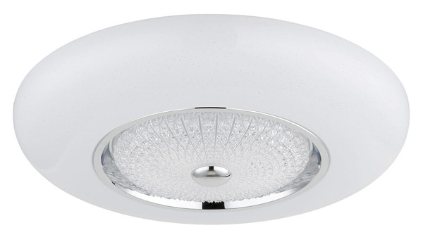 Globo LED Deckenleuchte Graham 48W CCT warm-/neutral-/tageslichtweiss Weiß matt Metall Ø59cm