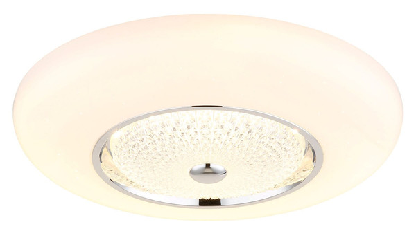 Globo LED Deckenleuchte Graham 48W CCT warm-/neutral-/tageslichtweiss Weiß matt Metall Ø59cm