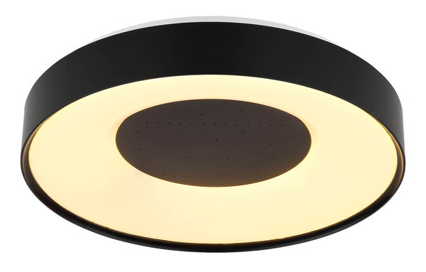 Globo LED Deckenleuchte Jolliana 30W dimmbar Fernbedienung CCT warm-/tageslichtweiss Weiß matt schwarz matt Metall Ø39cm