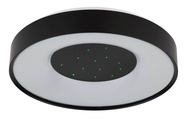 Globo LED Deckenleuchte Jolliana 30W dimmbar Fernbedienung CCT warm-/tageslichtweiss Weiß matt schwarz matt Metall Ø39cm