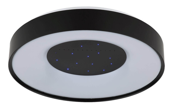 Globo LED Deckenleuchte Jolliana 30W dimmbar Fernbedienung CCT warm-/tageslichtweiss Weiß matt schwarz matt Metall Ø39cm