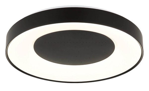 Globo LED Deckenleuchte Jolliana 40W dimmbar Fernbedienung CCT warm-/tageslichtweiss Weiß matt schwarz matt Metall Ø49cm