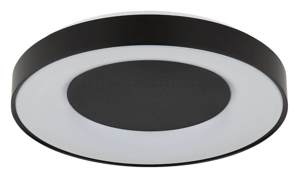 Globo LED Deckenleuchte Jolliana 40W dimmbar Fernbedienung CCT warm-/tageslichtweiss Weiß matt schwarz matt Metall Ø49cm