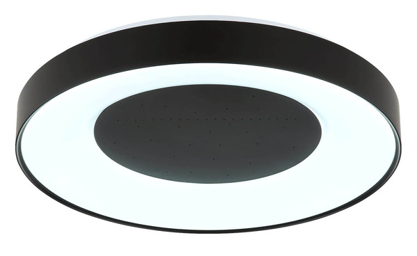 Globo LED Deckenleuchte Jolliana 40W dimmbar Fernbedienung CCT warm-/tageslichtweiss Weiß matt schwarz matt Metall Ø49cm