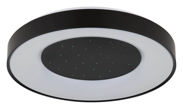 Globo LED Deckenleuchte Jolliana 40W dimmbar Fernbedienung CCT warm-/tageslichtweiss Weiß matt schwarz matt Metall Ø49cm