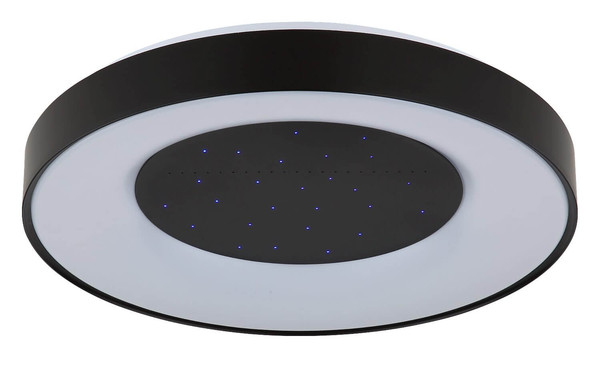 Globo LED Deckenleuchte Jolliana 40W dimmbar Fernbedienung CCT warm-/tageslichtweiss Weiß matt schwarz matt Metall Ø49cm