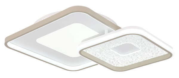 Globo LED Deckenleuchte Mosaiko 48W dimmbar Fernbedienung CCT warm-/tageslichtweiss Weiß matt Metall 50x50cm