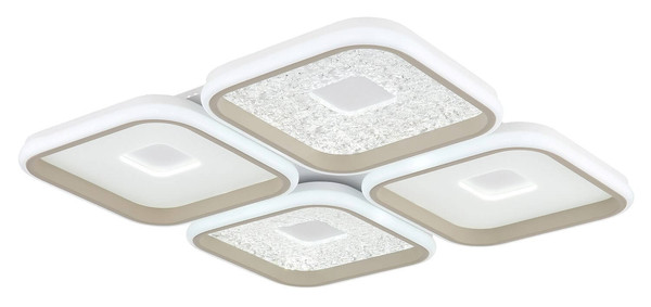 Globo LED Deckenleuchte Mosaiko 55W dimmbar Fernbedienung CCT warm-/tageslichtweiss Weiß matt Metall 54x54cm