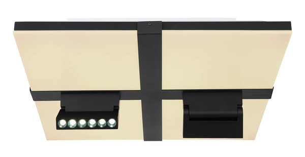 Globo Villsi LED Deckenleuchte 30W CCT Weiß Matt, Metall Fernbedienung Nachtlicht Memoryfunktion 16,1cm 48118-30