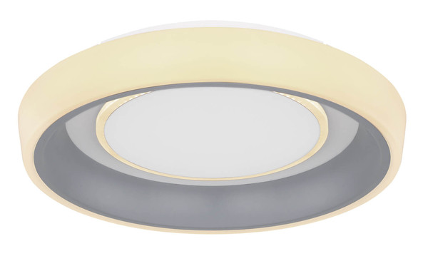 Globo Tabano LED Deckenleuchte 46W CCT Weiß, Metall Fernbedienung Nachtlicht Memoryfunktion 9,5cm 48272-46