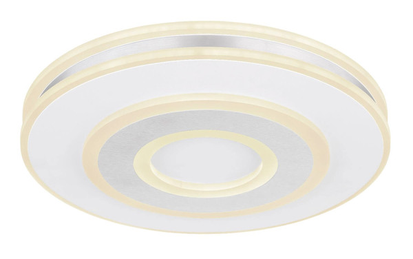 Globo LED Deckenleuchte Maru 48W dimmbar Fernbedienung CCT warm-/tageslichtweiss Weiß Metall Ø42cm