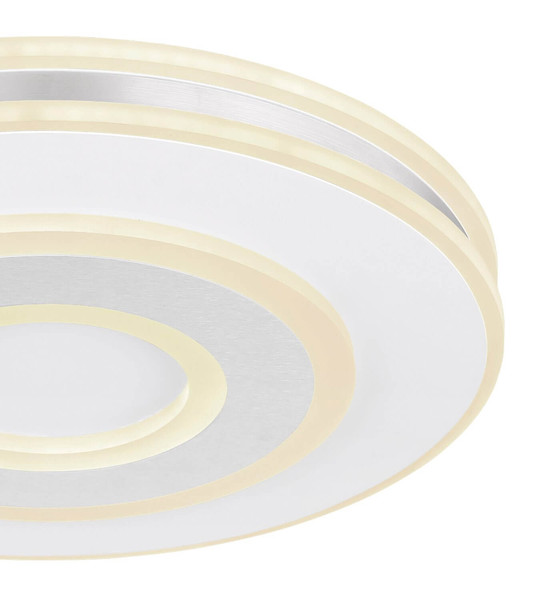 Globo LED Deckenleuchte Maru 48W dimmbar Fernbedienung CCT warm-/tageslichtweiss Weiß Metall Ø42cm