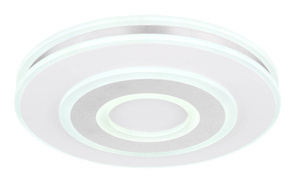 Globo LED Deckenleuchte Maru 48W dimmbar Fernbedienung CCT warm-/tageslichtweiss Weiß Metall Ø42cm
