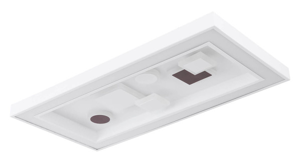 Globo Rabea LED Deckenleuchte 36W CCT Weiß, Metall Fernbedienung Nachtlicht Memoryfunktion 7cm 48289-36