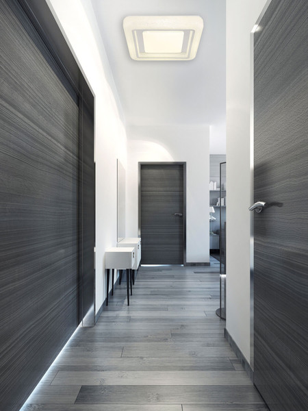 Globo Marcia LED Deckenleuchte 24W Neutralweiß Weiß, Metall 7,5cm 48293-24Q