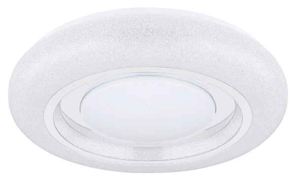 Globo Rada LED Deckenleuchte 24W CCT Weiß, Metall Sparkle-Dekor Ø38cm 483111-24