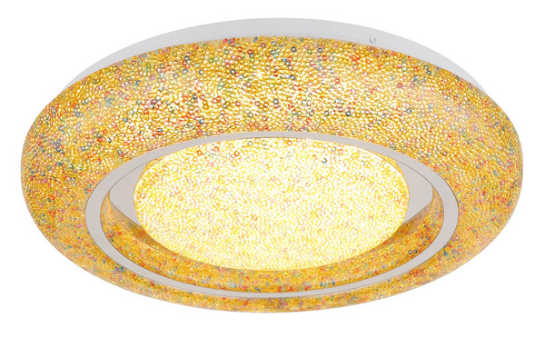 Globo Rada LED Deckenleuchte 24W Warmweiß Weiß, Metall Ø38cm 483111-24B