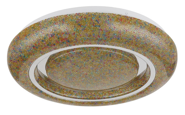 Globo Rada LED Deckenleuchte 24W Warmweiß Weiß, Metall Ø38cm 483111-24B