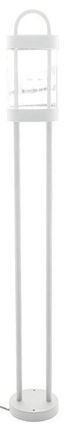 Globo LED Sockelleuchte Lunden 8W IP54 warmweiss Weiß Metall 10cm