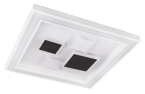 Globo Nolo LED Deckenleuchte 50W CCT Weiß, Metall Fernbedienung Nachtlicht Memoryfunktion 7cm 48405-50Q