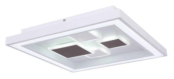 Globo Nolo LED Deckenleuchte 50W CCT Weiß, Metall Fernbedienung Nachtlicht Memoryfunktion 7cm 48405-50Q