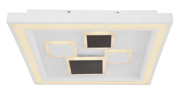 Globo LED Deckenleuchte Nolo 50W dimmbar Fernbedienung CCT warm-/tageslichtweiss Weiß Metall 48x48cm