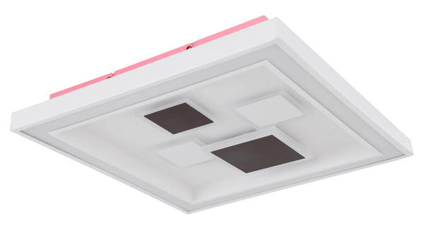 Globo LED Deckenleuchte Nolo 50W dimmbar Fernbedienung CCT warm-/tageslichtweiss Weiß Metall 48x48cm