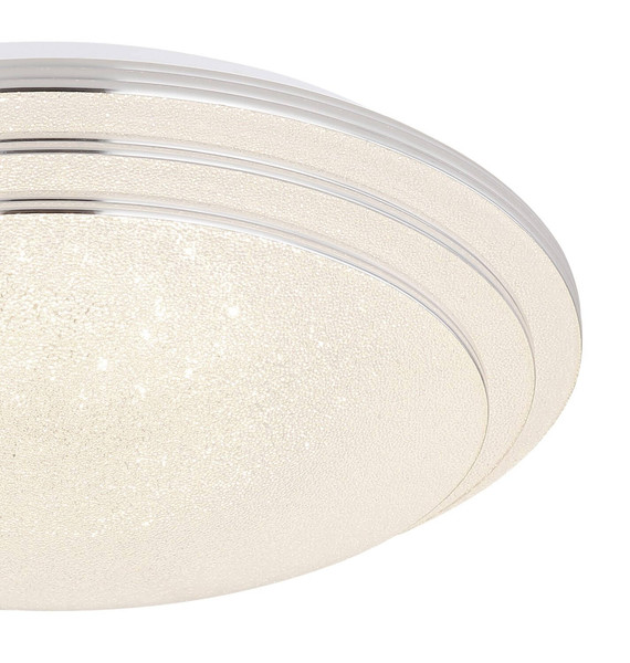 Globo LED Deckenleuchte Aley 18W dimmbar Fernbedienung CCT warm-/tageslichtweiss Weiß Metall Ø40cm