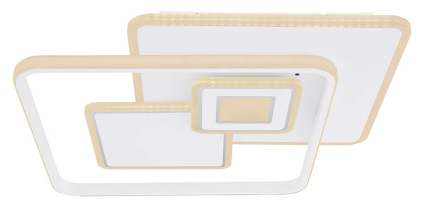 Globo Roderick LED Deckenleuchte 50W CCT Weiß Matt, Metall Fernbedienung Nachtlicht Memoryfunktion 6cm 48441-50SH