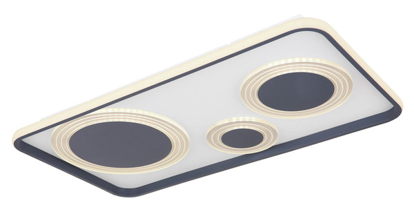 Globo Nora LED Deckenleuchte 55W CCT Graphit, Metall Fernbedienung Nachtlicht Memoryfunktion Ø0cm 48446-55