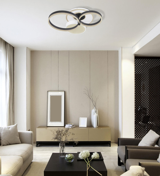 Globo Jack LED Deckenleuchte 48W CCT Weiß Matt, Metall Fernbedienung Nachtlicht Memoryfunktion 16cm 48448-48SH