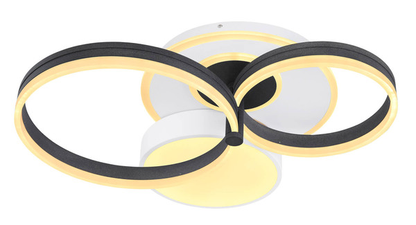 Globo Jack LED Deckenleuchte 48W CCT Weiß Matt, Metall Fernbedienung Nachtlicht Memoryfunktion 16cm 48448-48SH